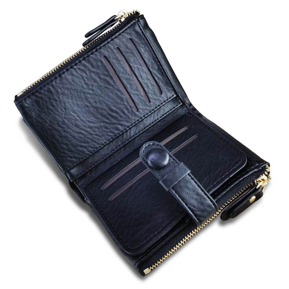 3984 Wallets Leather Wallets Rfid Small Wallet Billfolds ,Trifold Mini View 3